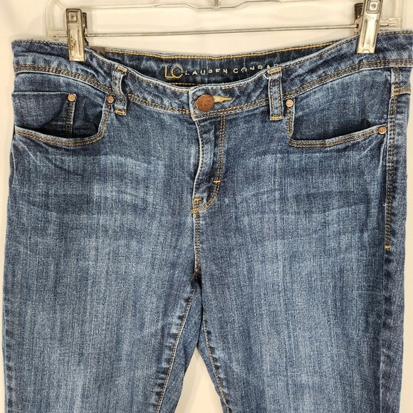 LC Lauren Conrad 5 Pocket Low Rise Denim Blue Jeans Size 8 - Picture 2 of 8